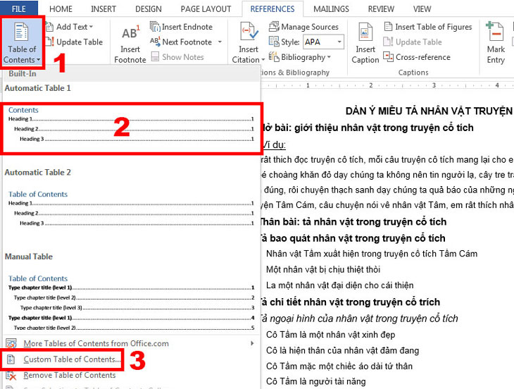 Google lấy outline qua các thẻ Heading giống Microsoft Word