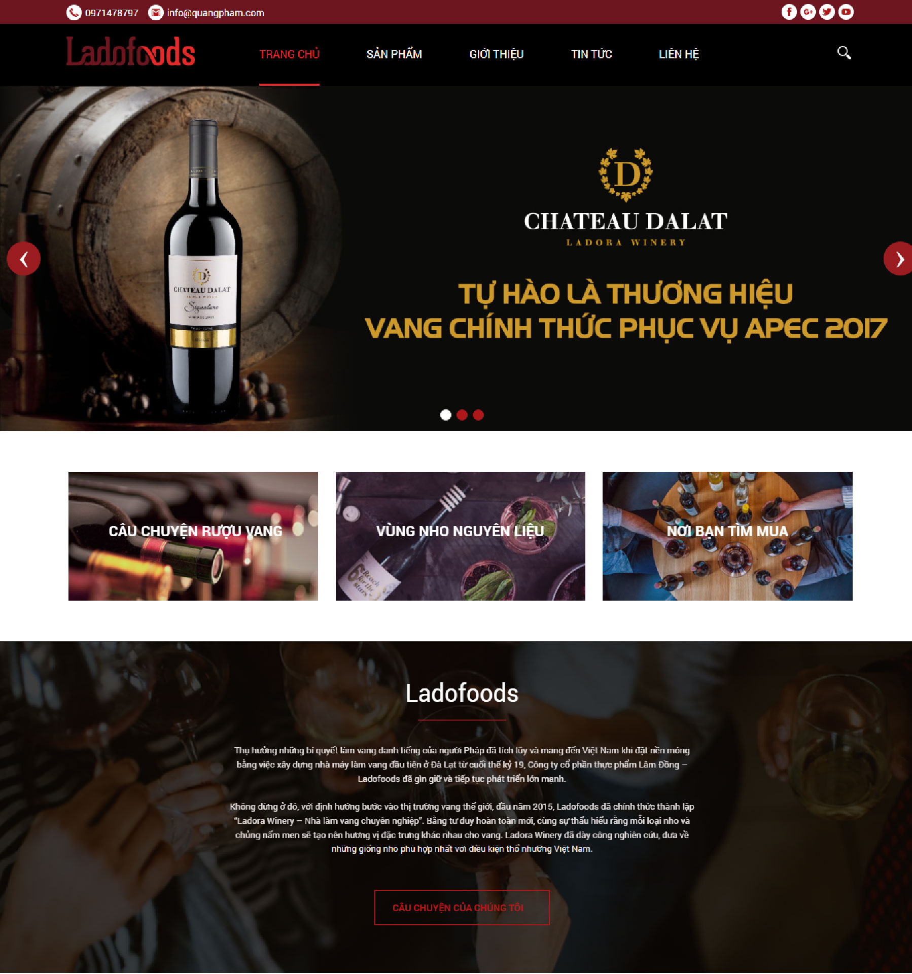 Website về bán rượu