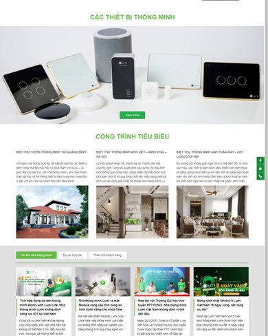 Website giới thiệu thiết kế nhà thông minh