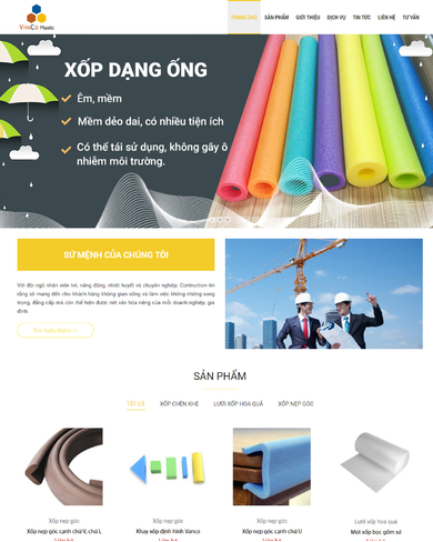 Mẫu thiết kế website công ty xây dựng