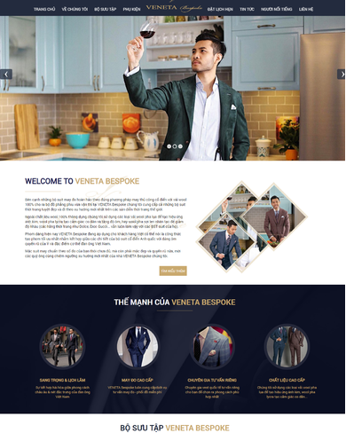 Mẫu thiết kế website thời trang cao cấp