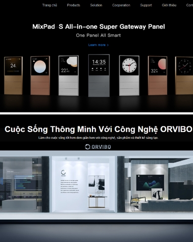 Website về sản phẩm nhà thông minh
