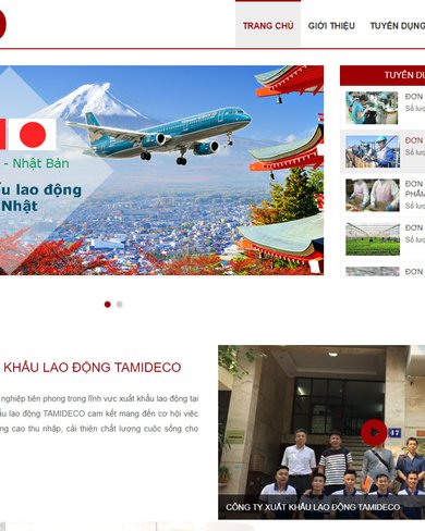 Website giới thiệu công ty xuất khẩu lao động